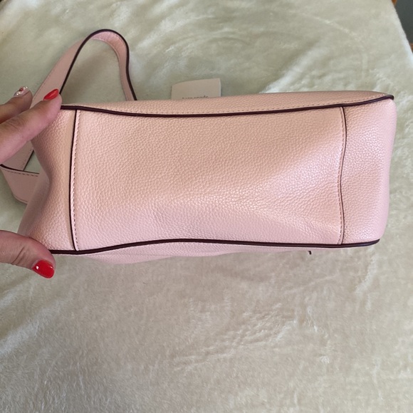 Kate Spade Light Pink Shoulder Bag with Tassel and Spade key Ring. NWOT - Picture 9 of 10